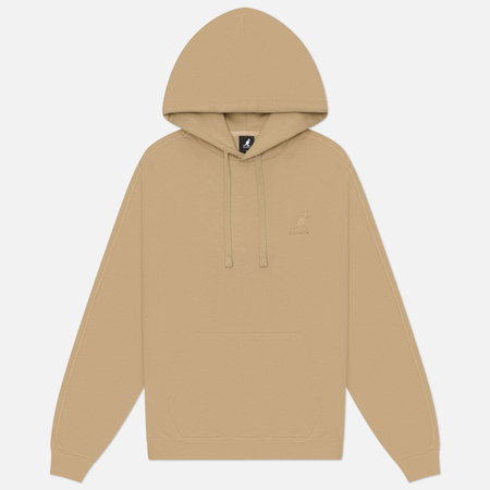 фото Мужская толстовка kangol shade hoodie, цвет бежевый, размер s
