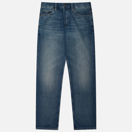 фото Мужские джинсы carhartt wip marlow edgewood denim 12 oz, цвет синий, размер 33