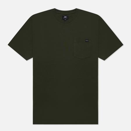 фото Мужская футболка edwin pocket, цвет зелёный, размер s