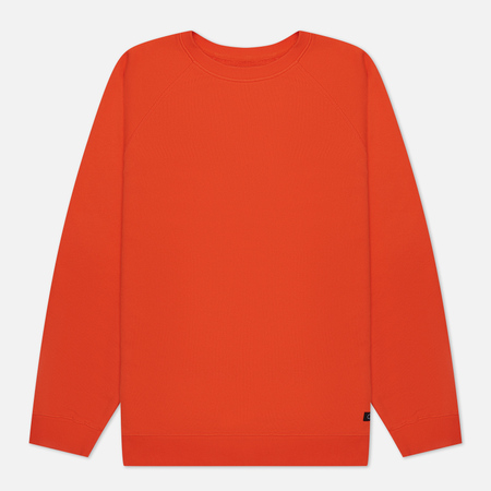 фото Мужская толстовка edwin mood crew neck, цвет оранжевый, размер s