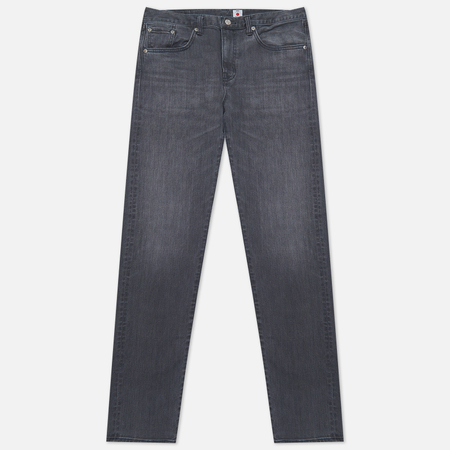 фото Мужские джинсы edwin slim tapered kaihara black x black stretch denim green x white selvage 12,5 oz, цвет серый, размер 28/32