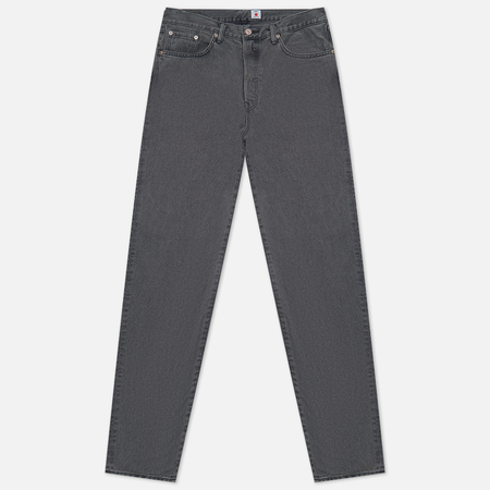 фото Мужские джинсы edwin loose tapered kaihara right hand black denim 13 oz, цвет серый, размер 28/32