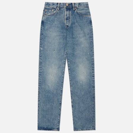 фото Мужские джинсы edwin regular straight kaihara dark pure indigo rainbow selvage 13.5 oz, цвет голубой, размер 38/32