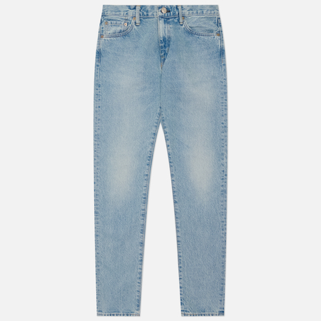 фото Мужские джинсы edwin slim tapered kaihara pure indigo openend denim 12.5 oz, цвет голубой, размер 32/32