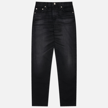 фото Мужские джинсы edwin regular tapered kaihara right hand black denim 13 oz, цвет чёрный, размер 28/32
