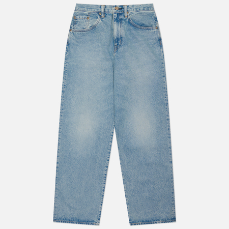 фото Мужские джинсы edwin wide kaihara pure indigo openend denim 12.5 oz, цвет голубой, размер 38/32