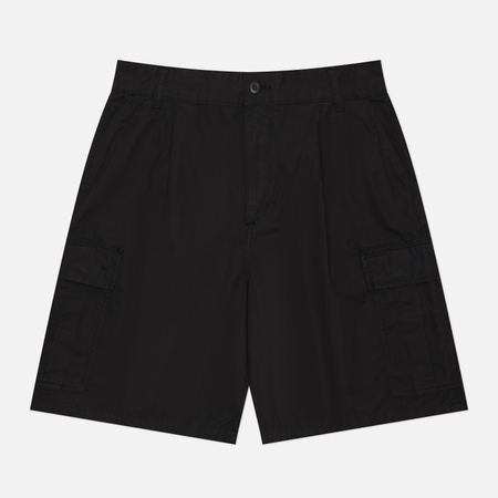 фото Мужские шорты carhartt wip cole cargo, цвет чёрный, размер 34