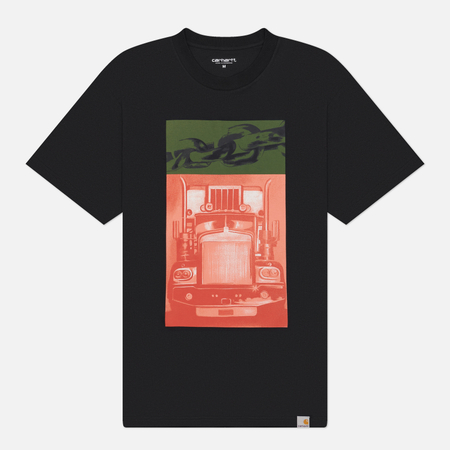 фото Мужская футболка carhartt wip sean hamilton 01, цвет чёрный, размер s