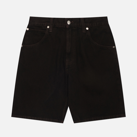 фото Мужские шорты edwin tyrell arbor black denim 12 oz, цвет чёрный, размер 38