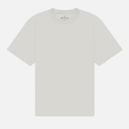 фото Мужская футболка edwin regular basic, цвет серый, размер s