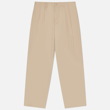 фото Мужские брюки carhartt wip evan, цвет бежевый, размер 31