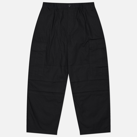 фото Мужские брюки carhartt wip jet cargo, цвет чёрный, размер m