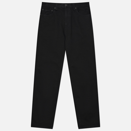 фото Мужские джинсы carhartt wip aaron camano denim 12 oz, цвет чёрный, размер 32