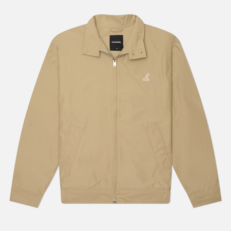 фото Мужская куртка харрингтон kangol stand collar harrington, цвет бежевый, размер m