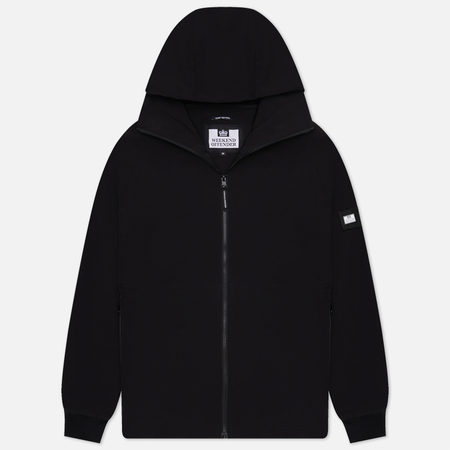 фото Мужская куртка ветровка weekend offender stipe soft shell, цвет чёрный, размер s