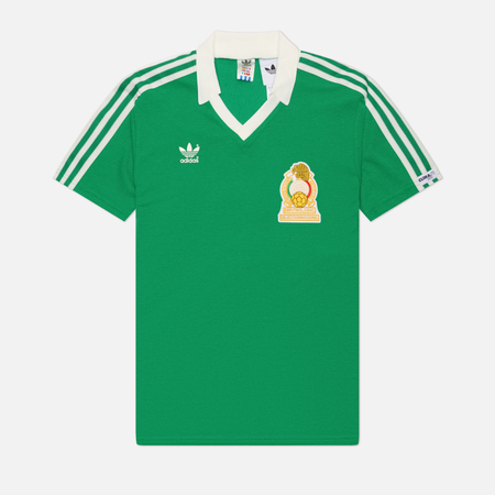 фото Мужская футболка adidas originals mexico home jersey 1986, цвет зелёный, размер s