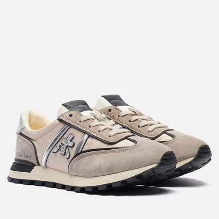 фото Женские кроссовки premiata johnlow-d 6520, цвет бежевый, размер 36 eu