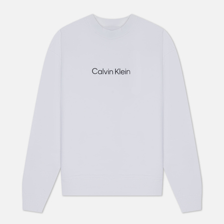фото Женская толстовка calvin klein jeans hero logo, цвет белый, размер xs