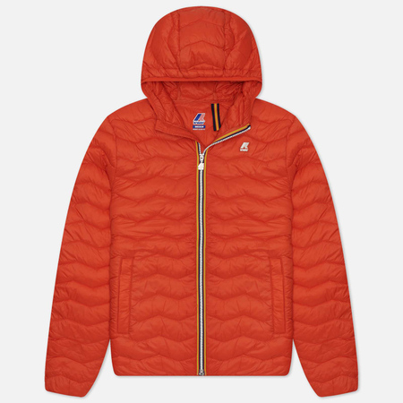 фото Мужская демисезонная куртка k-way jack eco warm, цвет оранжевый, размер s