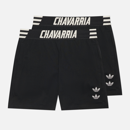 фото Мужские шорты adidas originals x willy chavarria house, цвет чёрный, размер xl