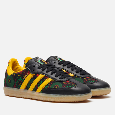 фото Кроссовки adidas originals x bob marley samba og jamaica, цвет чёрный, размер 37.5 eu