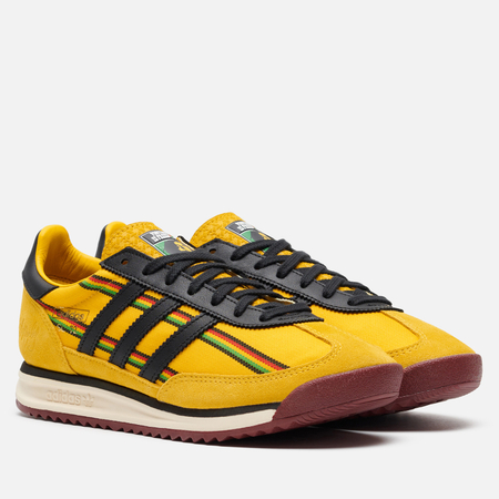 фото Кроссовки adidas originals x bob marley sl72 rs jamaica, цвет жёлтый, размер 40.5 eu