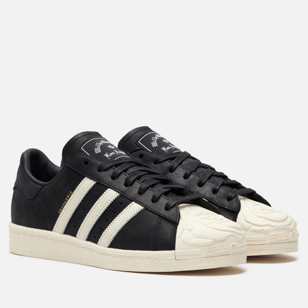 фото Мужские кроссовки adidas originals x willy chavarria superstar, цвет чёрный, размер 45.5 eu