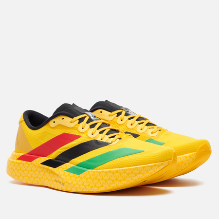 фото Кроссовки adidas originals x bob marley adizero evo sl woven jamaica, цвет жёлтый, размер 40 eu