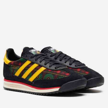 фото Кроссовки adidas originals x bob marley sl 72 rs jamaica, цвет чёрный, размер 44 eu