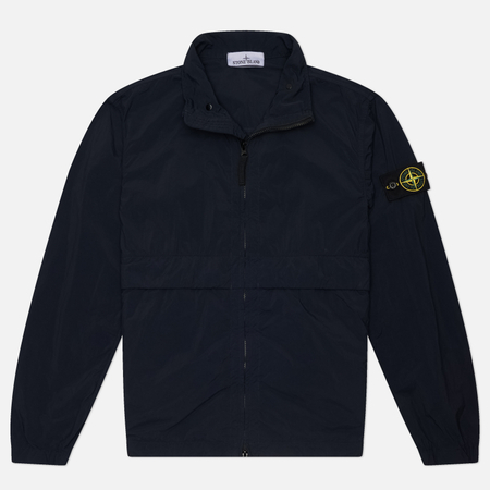 фото Мужская куртка ветровка stone island nylon smerigliato-tc, цвет синий, размер xxl