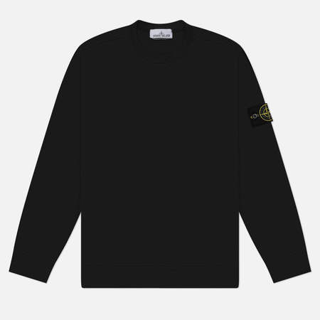 фото Мужская толстовка stone island heavy organic cotton jersey, цвет чёрный, размер xxl