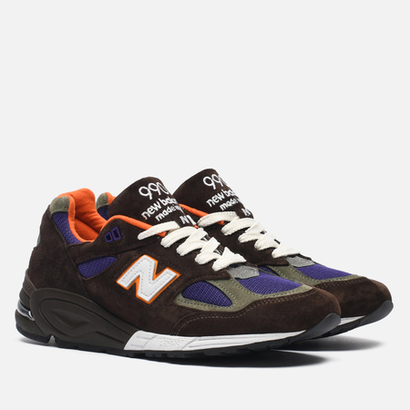 фото Мужские кроссовки new balance x teddy santis 990v2, цвет коричневый, размер 40 eu