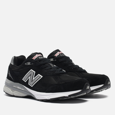 фото Мужские кроссовки new balance 990v3, цвет чёрный, размер 40 eu
