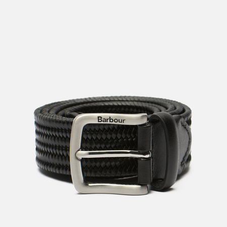 фото Ремень barbour stretch leather, цвет чёрный, размер m