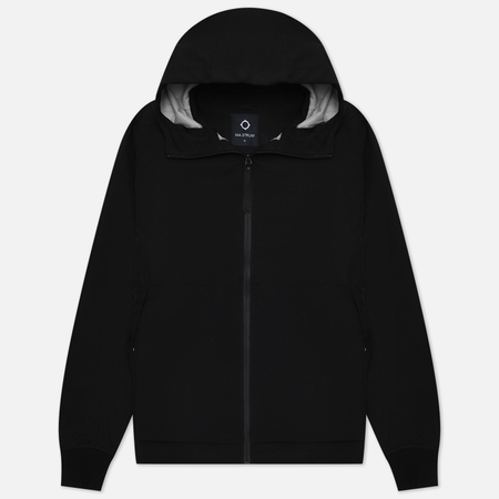 фото Мужская куртка ветровка ma.strum softshell hooded, цвет чёрный, размер s