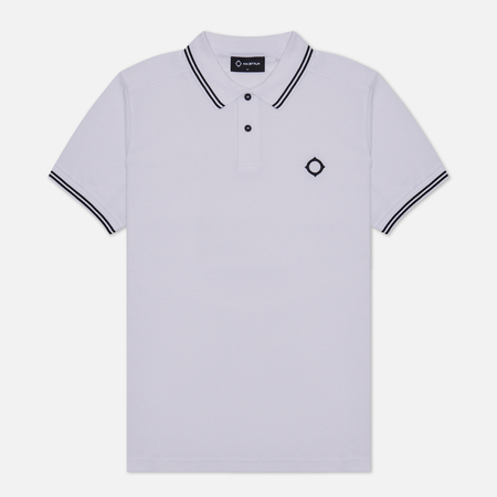 фото Мужское поло ma.strum double tipped, цвет белый, размер s