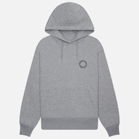 фото Мужская толстовка mki miyuki-zoku circle hoodie, цвет серый, размер s