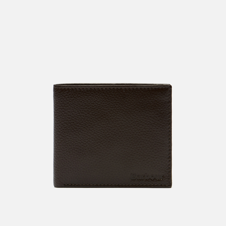 фото Кошелек barbour amble leather billfold, цвет коричневый