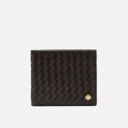 фото Кошелек barbour farne woven leather, цвет коричневый