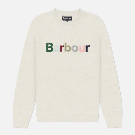 фото Мужская толстовка barbour pique logo, цвет бежевый, размер xxl