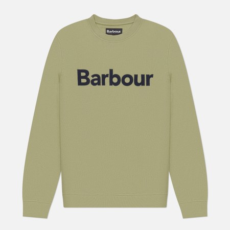 фото Мужская толстовка barbour pique logo, цвет зелёный, размер xxl