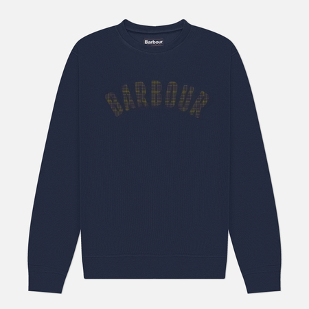 фото Мужская толстовка barbour berwick crew neck, цвет синий, размер m