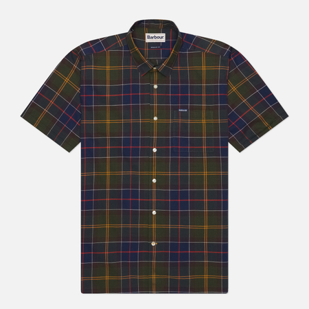 фото Мужская рубашка barbour gordon tailored, цвет зелёный, размер xl