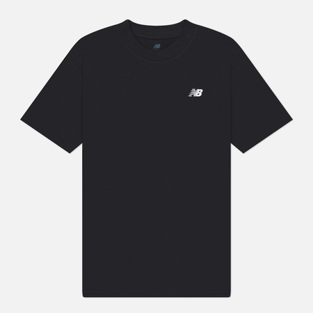 фото Мужская футболка new balance sport essentials cotton, цвет чёрный, размер xl
