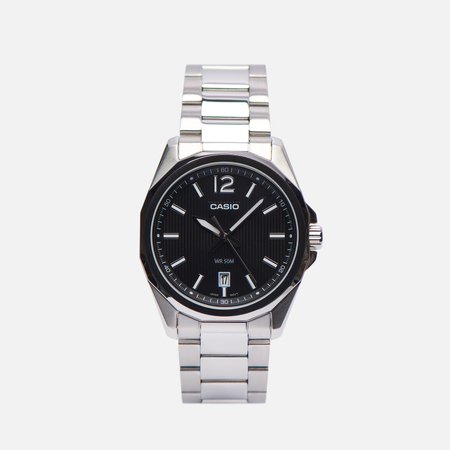 фото Наручные часы casio collection mtp-e725d-1a, цвет серебряный