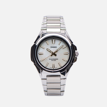 фото Наручные часы casio collection mtp-rs100s-7a, цвет серебряный
