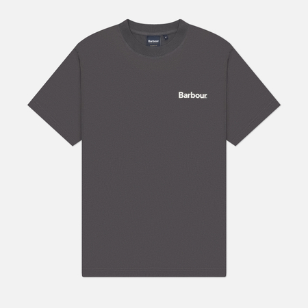 фото Мужская футболка barbour packling relaxed graphic, цвет серый, размер xxl