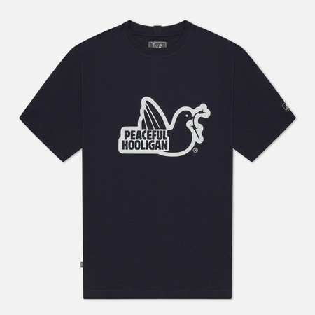 фото Мужская футболка peaceful hooligan outline dove, цвет синий, размер xxxl