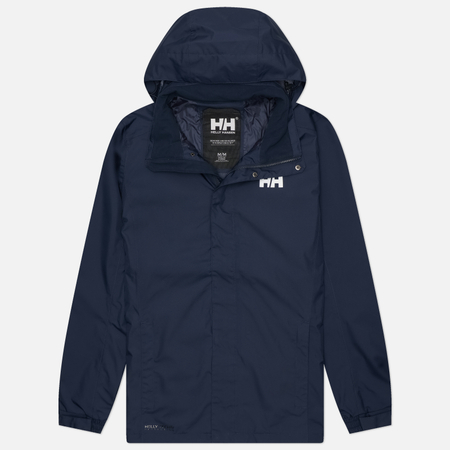 фото Мужская куртка ветровка helly hansen dubliner waterproof, цвет синий, размер xxxl