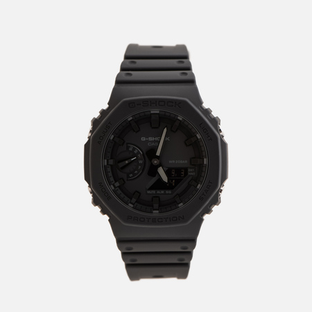фото Наручные часы casio g-shock ga-2100-1a1 octagon series, цвет чёрный